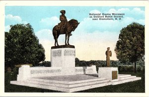 Postcard MONUMENT SCENE Greensboro North Carolina NC AI2521