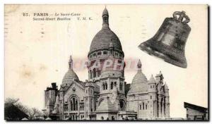 Paris Old Postcard Sacred Heart Bell