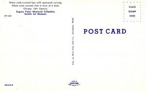 WA - Seattle. Art Museum, White Jade Covered Box, Dish