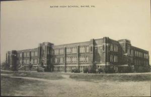 Sayre PA High School Postcard