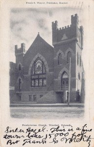 Presbyterian Church, Trinidad, Colorado, Very Early Postcard, Used in 1907