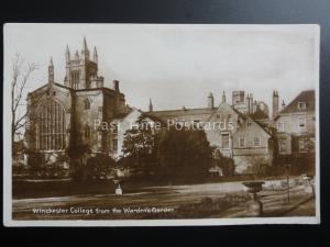 Hampshire: Winchester College from the Warden's - Old RP Postcard