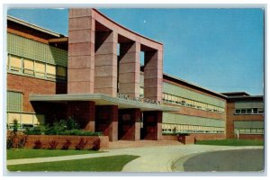 1958 Exterior View Entrance Reno High School Building Nevada NV Vintage Postcard