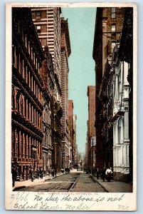 Pittsburgh Pennsylvania Postcard Fourth Avenue Exterior Building c1907 Vintage