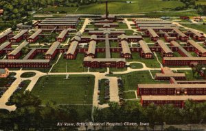 Iowa Clinton Aerial View Schick General Hospital Curteich