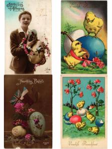 PAQUES EASTER OEUF &  POULET EGGS & CHICKENS 250 CPA