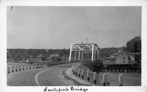 Southort ME Bridge Water View in 1952 Real Photo Postcard