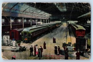 1912 Oakland California CA Vintage Postcard Mile S.P.R.R. Line Train Station