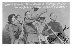 Ching Wah Lee Autograph Signed MGM Good Earth Real Photo Postcard AA62244