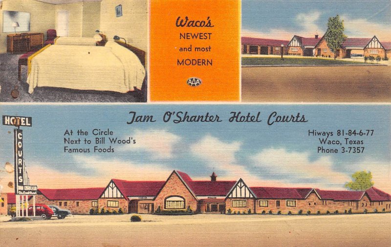 Waco, Texas, Tam O'Shanter Hotel Courts, AA373-16