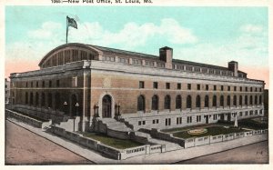 St. Louis MO-Missouri, New Post Office Postal Service Building Vintage Postcard