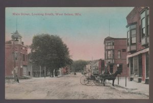 West Salem WISCONSIN 1914 MAIN STREET STORES nr La Crosse Sparta Holmen BangorWI