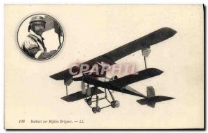 Old Postcard Jet Aviation Bathiat on Breguet biplane