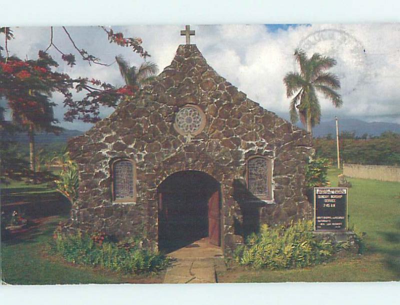 1980's CHURCH SCENE Kilauea Hawaii HI AD1530