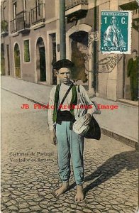 Portugal, Vendedor de Jornares, Boy Newspaper Vendor, Stamp