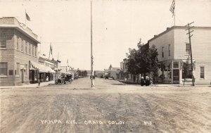 J26/ Craig Colorado RPPC Postcard c1920s Yampa Avenue Stores Autos  13
