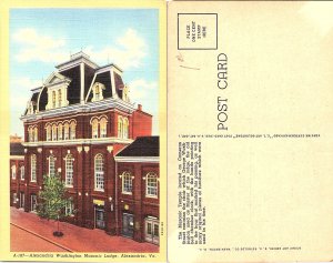 Alexandria Washington Masonic Lodge, Alexandria, Virginia