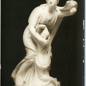 c1910s Niobe Daughter RPPC Roman Sculpture Photo Postcard Fitzwilliam Museum A3