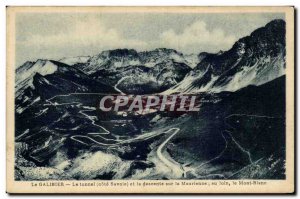 Old Postcard Dauphine Galibier tunnel and down the Maurienne off Mont Blanc