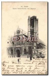 3 Paris - Church of Saint Nicolas des Champs - Old Postcard