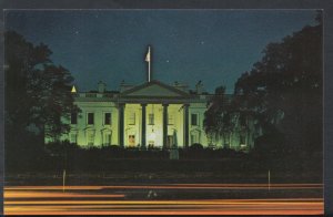 America Postcard - The White House at Night, Washington D.C -  T463
