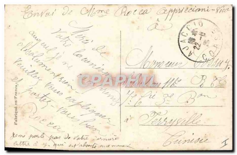 Postcard Old Army Soldier Flag