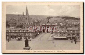 Old Postcard Nancy Place Stanislas Panorama taken from I & # & # 39Hotel of 3...