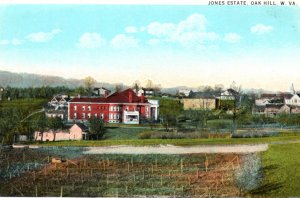 Oak Hill WV Jones Estate Postcard West Virginia