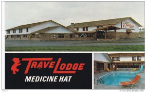 Swimming Pool, TraveLodge, MEDICINE HAT, Alberta, Canada, 40-60´s