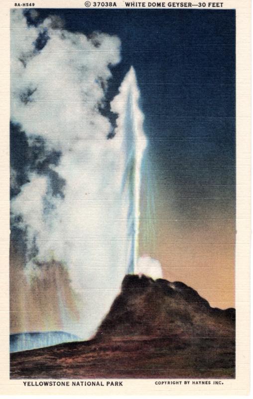 YELLOWSTONE NATIONAL PARK.  Haynes Linen Series. 37038A.