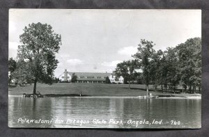 dc99 - ANGOLA Indiana 1940s Pokagon State Park Real Photo Postcard