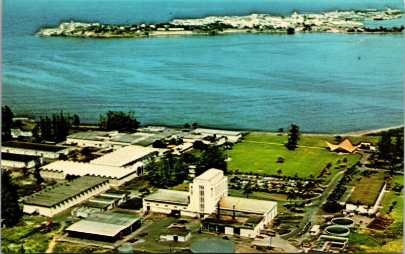 Vtg 1950's Bacardi Rum Distillery El Morro San Juan Puerto Rico PR Postcard