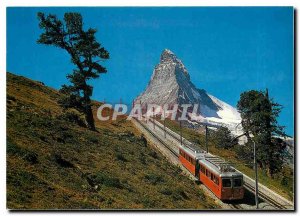 Postcard Modern Gornergratbahn mit Matterhorn 4478m