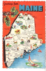 Greetings from Maine, Pictorial Map