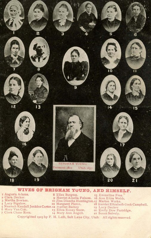 UT - Salt Lake City. Brigham Young's Wives