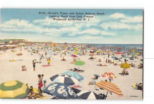 Wildwood By-the-Sea New Jersey NJ Postcard 1930-1950 Beach Scene