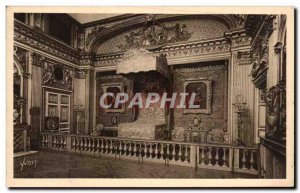 Postcard Ancient Splendors and Charmes Versailles Palace room has bed of Loui...