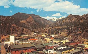 ESTES PARK, COLORADO Birdseye View Rocky Mountains c1960s Vintage Postcard