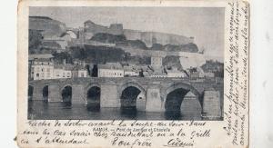 BF16659 namur pont de james et citadelle belgium  front/back image