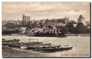 Great Britain Great britain Postcard Old Windsor castle from river