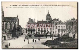 Postcard The Old Rennes Fougeres Prefecture and Rue La Prefecture occupies th...