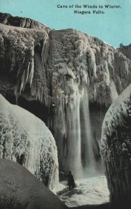 Canada Cave of the Winds in Winter Niagara Falls Vintage Postcard 04.07