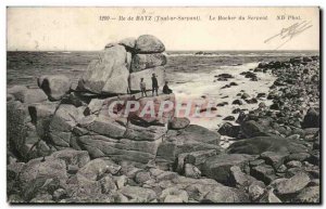 Batz island Old Postcard The snake rock