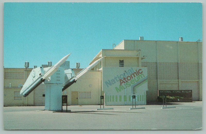 Albuquerque New Mexico~National Atomic Museum~Air Force~Missiles~Postcard~1950s