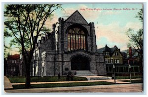 1909 Holy Trinity English Lutheran Church, Buffalo New York NY Postcard 