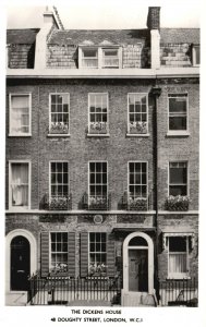 Vintage Postcard 1920's The Dickens House Doughty Street London W.C.I. UK RPPC