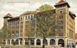 The Waldo Hotel Clarksburg West Virginia 1909 postcard