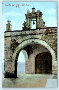 SAN JUAN, Puerto Rico ~ Early View CAPILLA del CRISTO Chapel ca 1910s Postcard