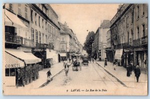 Laval Quebec Canada Postcard Scene in Peace Street 1919 Posted Antique