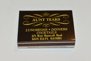 Aunt Teaks Glen Ellyn Illinois Matchbox